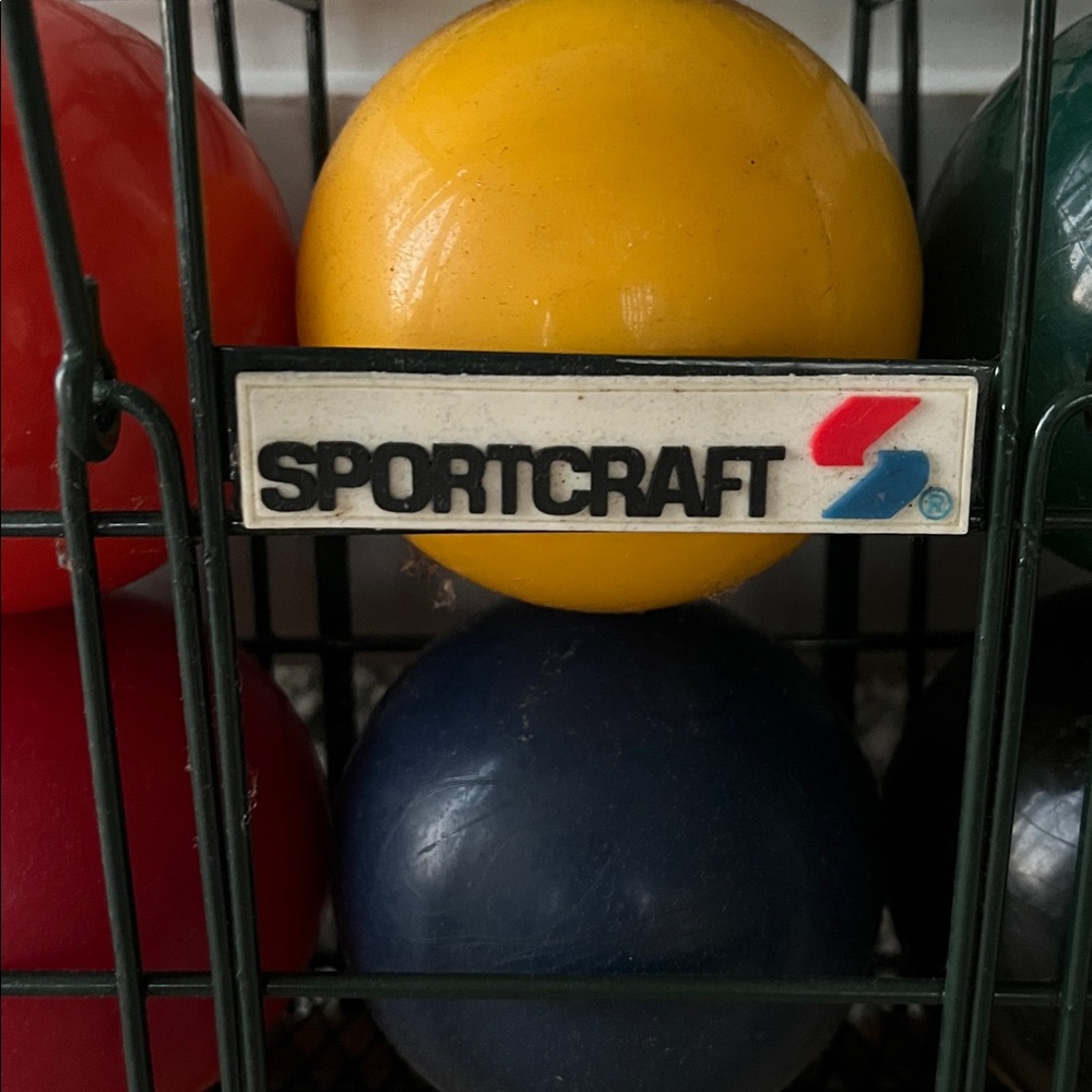 Vintage Sportcraft Croquet Set 02041 Metal Wire Cage Carry Case 2001 Complete - Picture 8 of 8